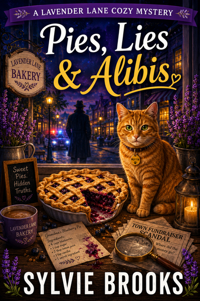 Pies, Lies & Alibis by Sylvie Brooks book cover