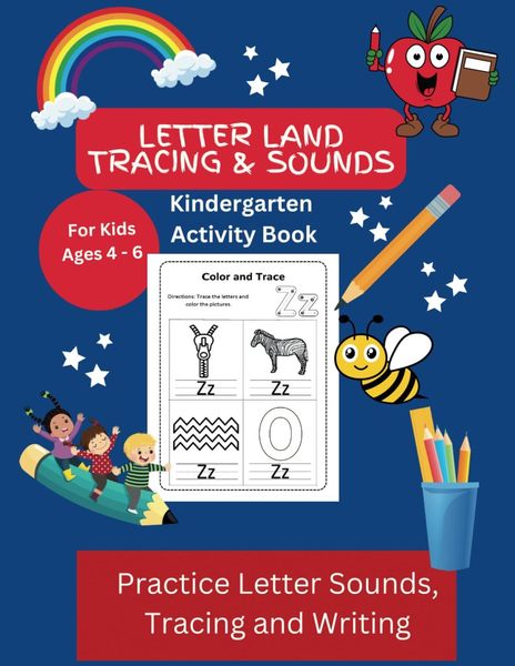 Letter Land Tracing and Sounds: Kindergarten Activity Book by Faith Watson