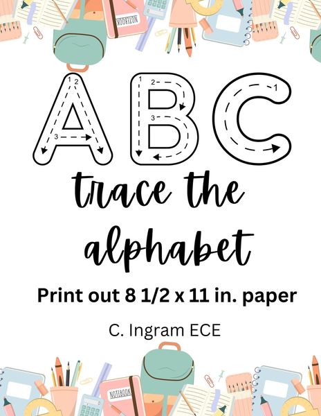 Trace the Alphabet by Sandy Ingram
